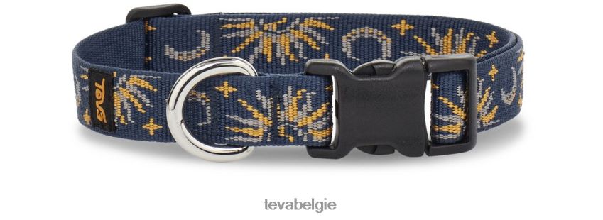 hondenhalsband 19 mm Teva P80FL076 hondenhalsband zon- en maaninsigne blauw