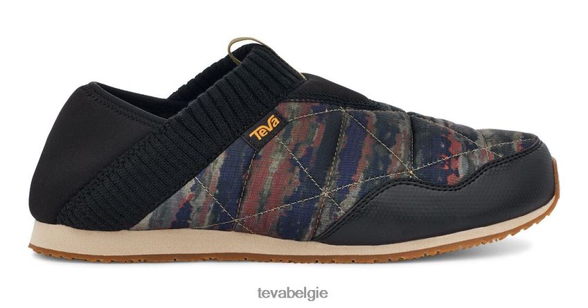 Denk aan tie-dye Teva P80FL0367 schoenen sorbet-olijftak