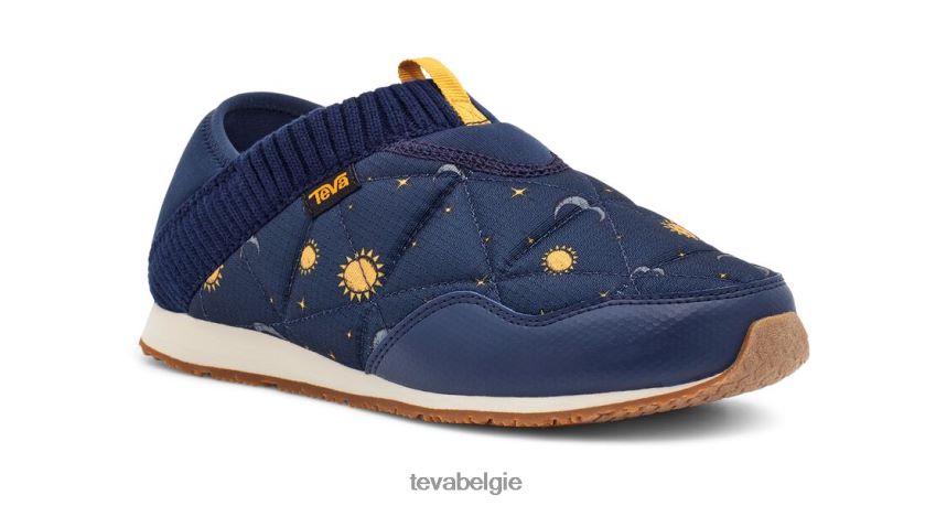 denk aan de zon en de maan Teva P80FL066 schoenen zon- en maaninsigne blauw