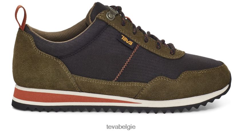 hoge kant Teva P80FL0461 schoenen olijf-zwart
