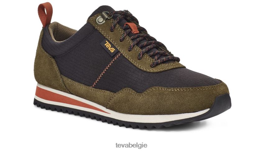 hoge kant Teva P80FL0461 schoenen olijf-zwart
