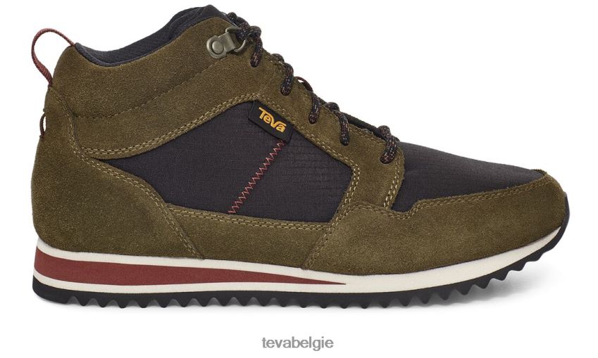 hoge midden Teva P80FL0458 schoenen donker olijfzwart