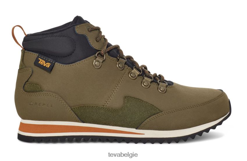 vrije zijde rr Teva P80FL0465 schoenen donker olijf-oranje
