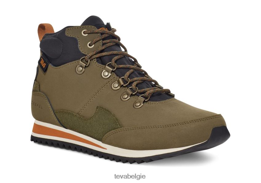 vrije zijde rr Teva P80FL0465 schoenen donker olijf-oranje
