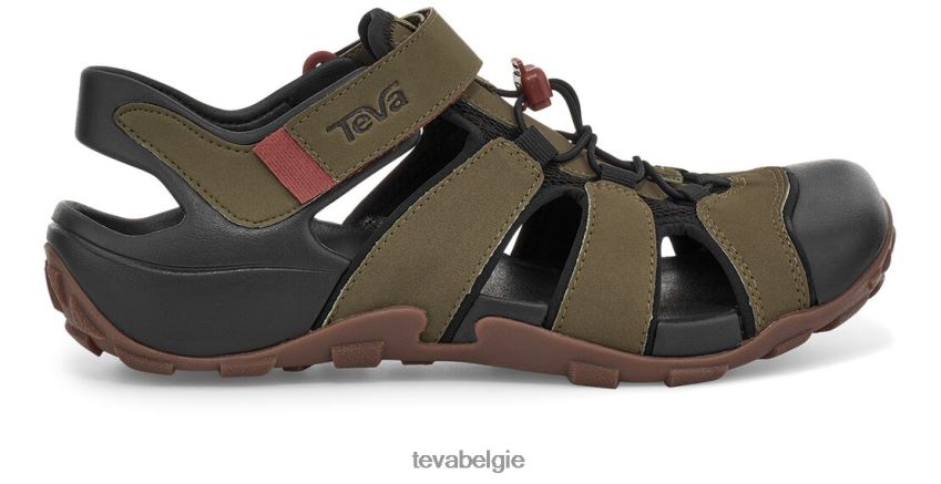 vuursteenhout Teva P80FL0328 schoenen donker olijfgroen