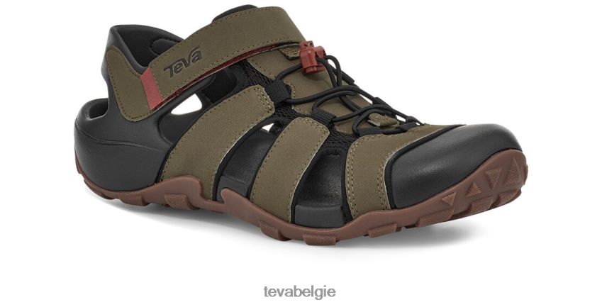 vuursteenhout Teva P80FL0328 schoenen donker olijfgroen
